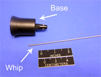 Replacement whip and/or base loading assembly Replacement whip and/or base loading assembly